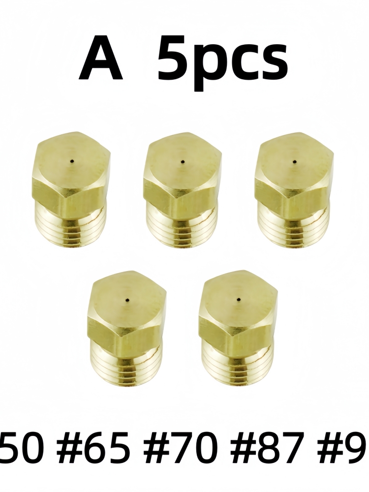 真鍮製ガス噴射ノズル5個入り、M6×0.75mm、LPGガス - Home Cooking Gas のレビューと価格