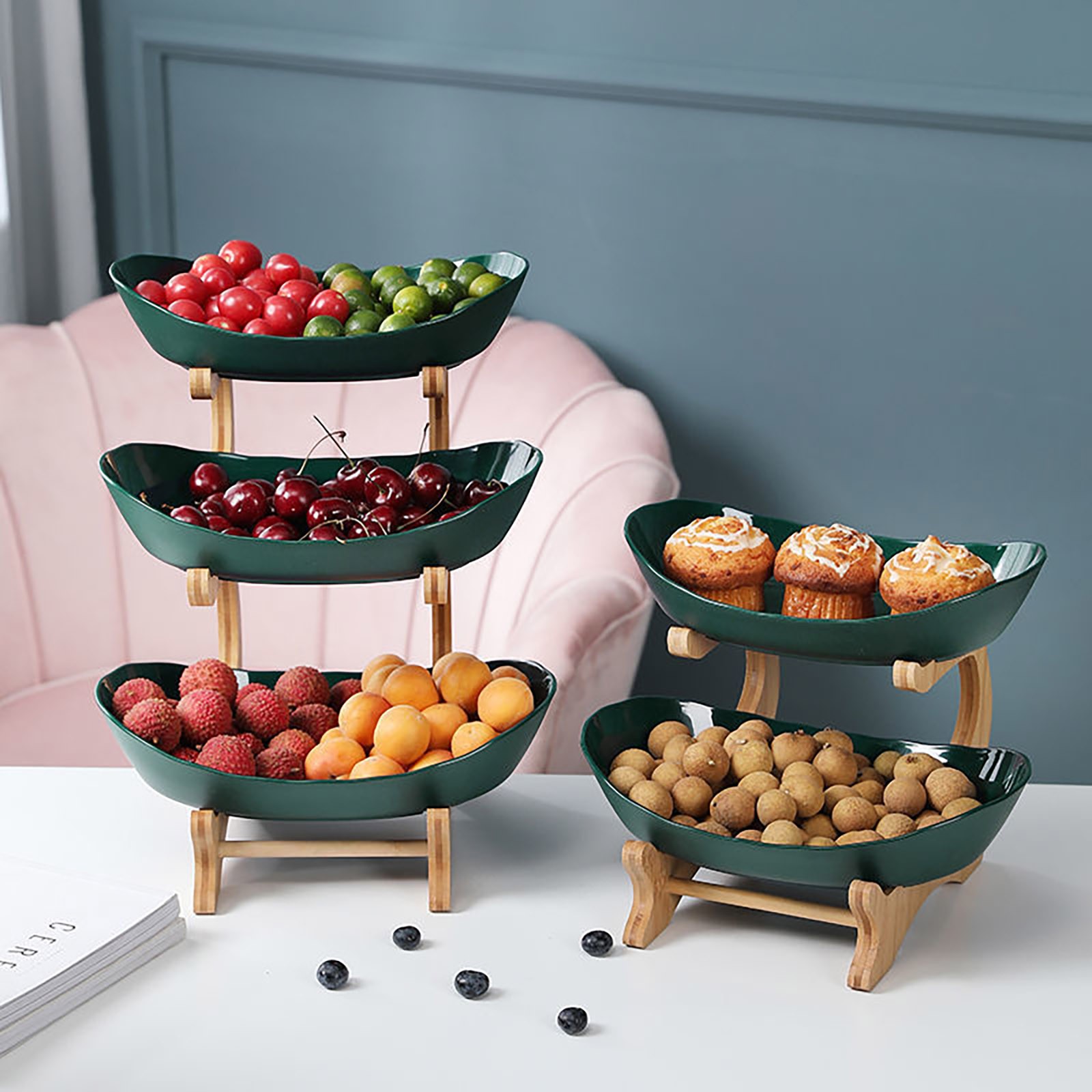 多層サービングトレイ トレンドのモダンフルーツプレート ベス - Home Cooking Recipes のレビューと価格