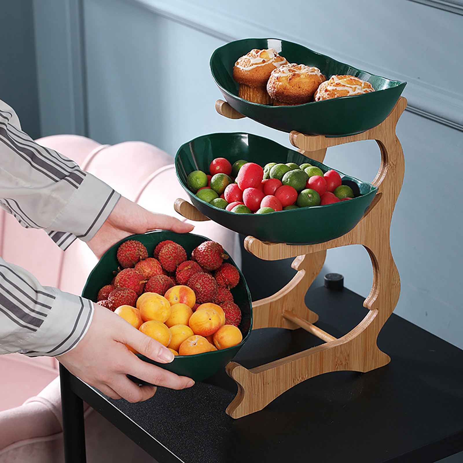 多層サービングトレイ トレンドのモダンフルーツプレート ベス - Home Cooking Recipes のレビューと価格