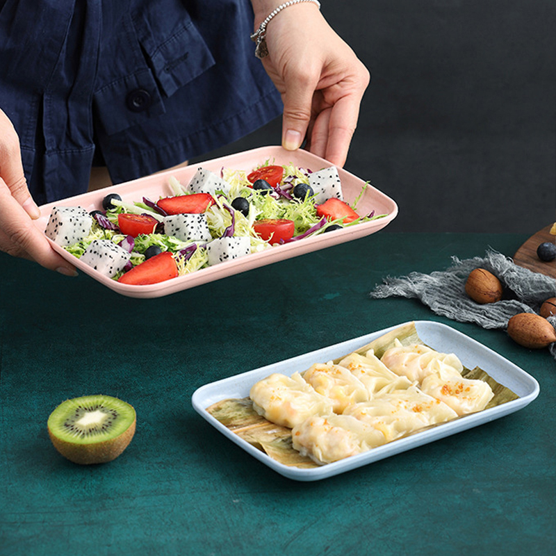 小麦ストロー製プレート4枚セット、デザートプレート、フルーツ - Home Cooking Recipes のレビューと価格