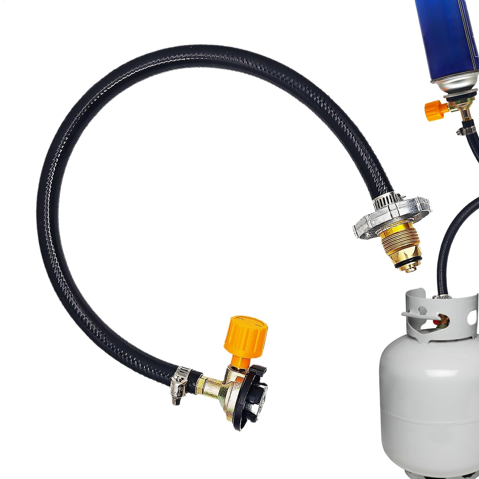 ユニバーサルプロパンアダプターホースは、ポータブルヒーターと - Home Cooking Gas のレビューと価格